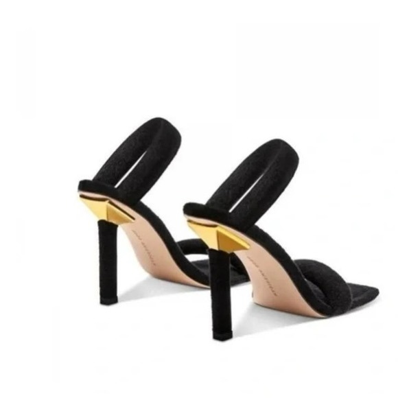 NEW IN BOX Good American Terry Slip On High Heel Sandal // size 7.5 - Picture 3 of 6